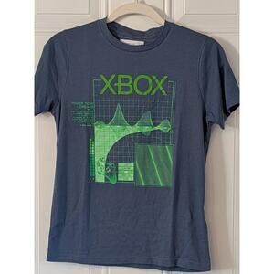 Abercrombie Kids Xbox Graphic Tee Gray Green Boys Size 11/12 Gamer Shirt Soft